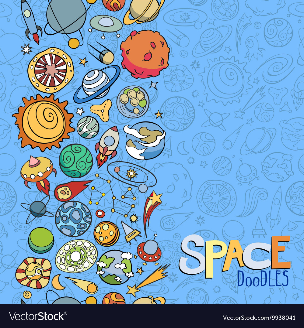 Space objects doodles