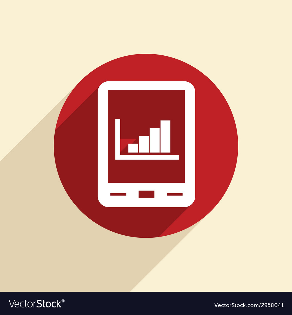 Tablet-Pad mit Diagramm