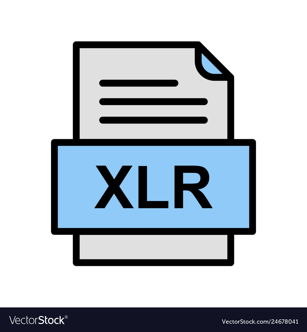 Xlr file document icon
