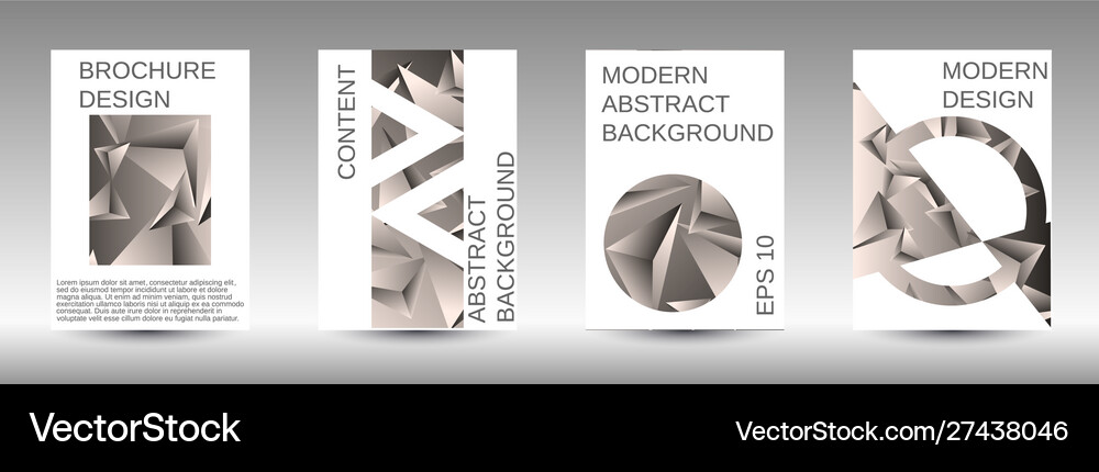 A set modern abstract covers Royalty Free Vector Image