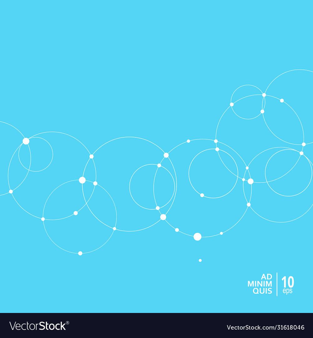 Abstract technology background with circles vector image Abstract technology background with circles