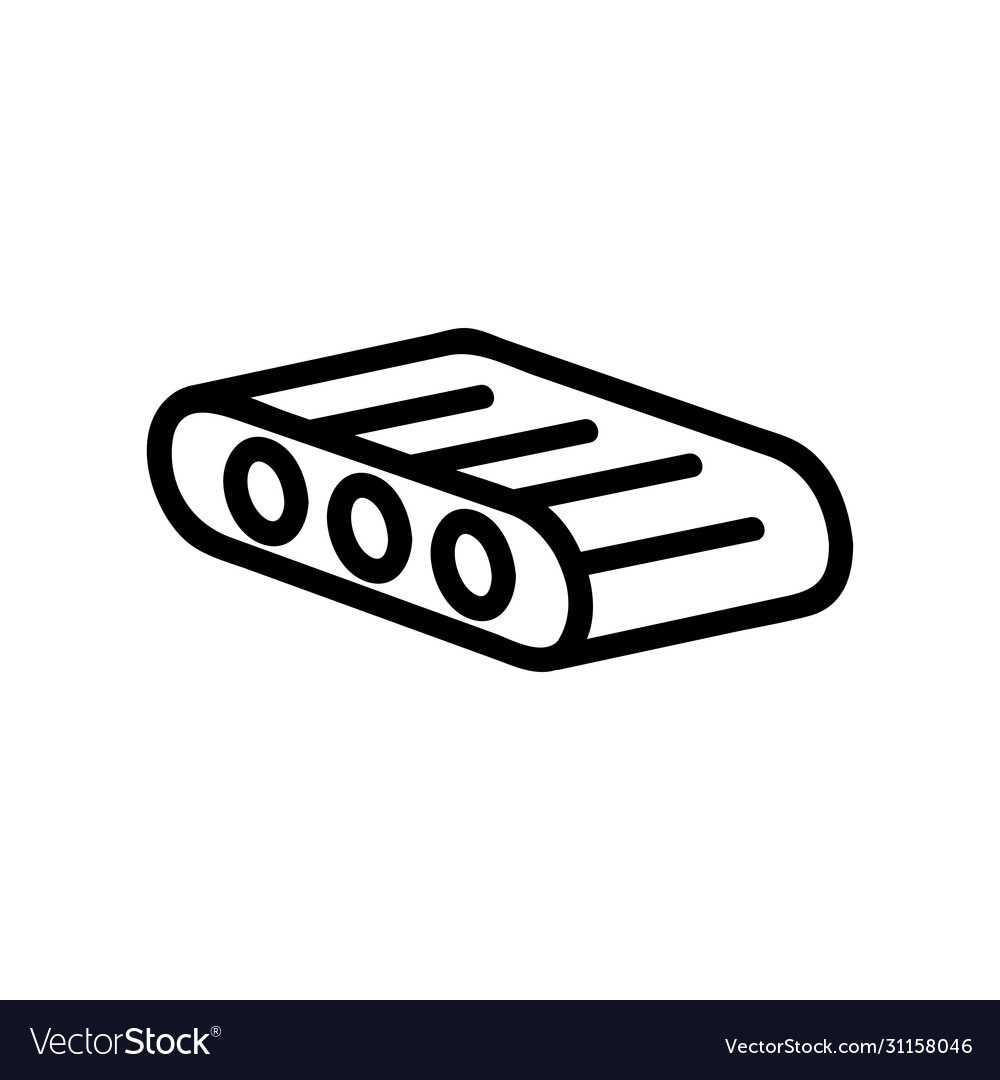 Assembly line side view icon outline vector image Assembly line side view icon outline