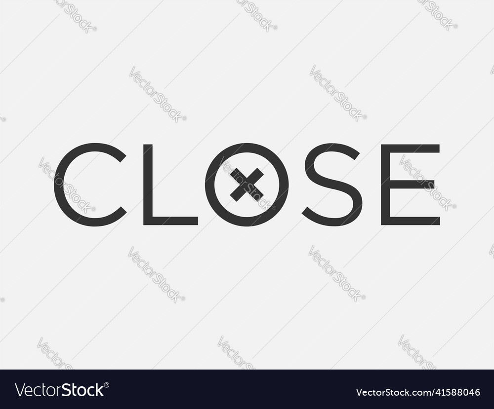 Close icon sign cancel symbol web design error