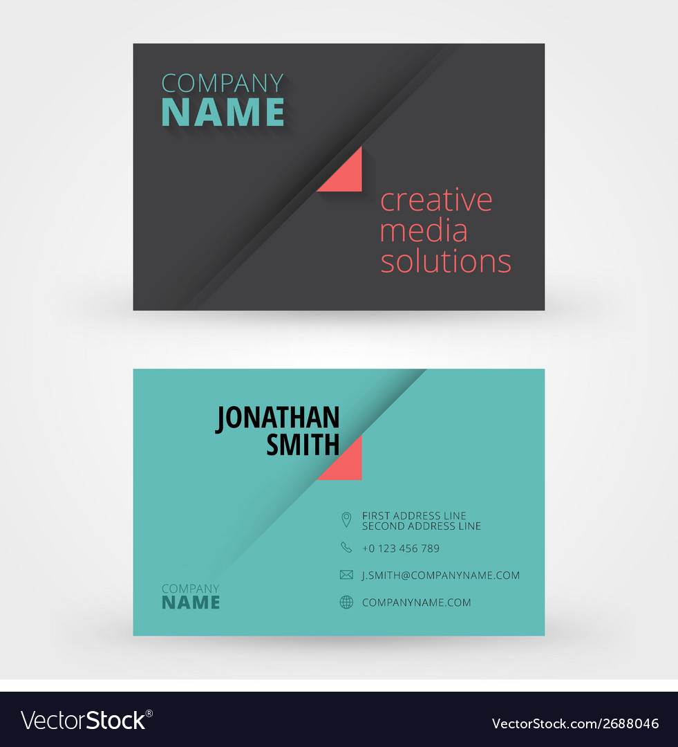 Creative business card design print template