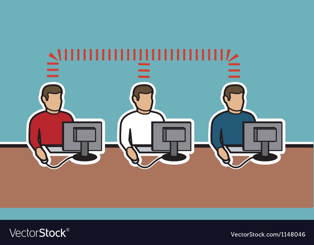 Group of Digital Men