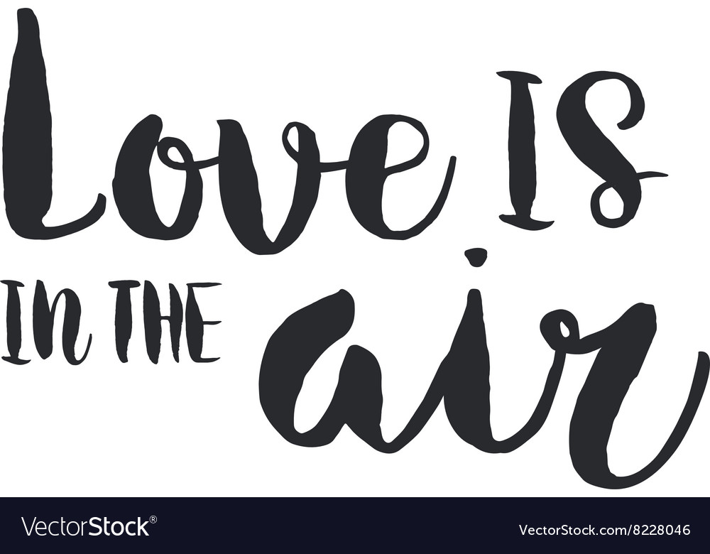 Hand drawn lettering poster Royalty Free Vector Image