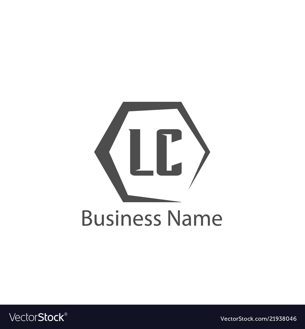 Initial letter lc logo template design