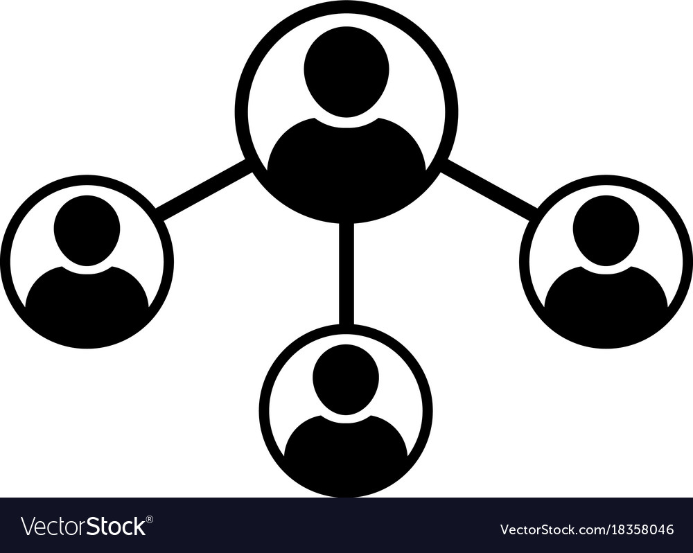 Download People network social connection icon male group Vector Image