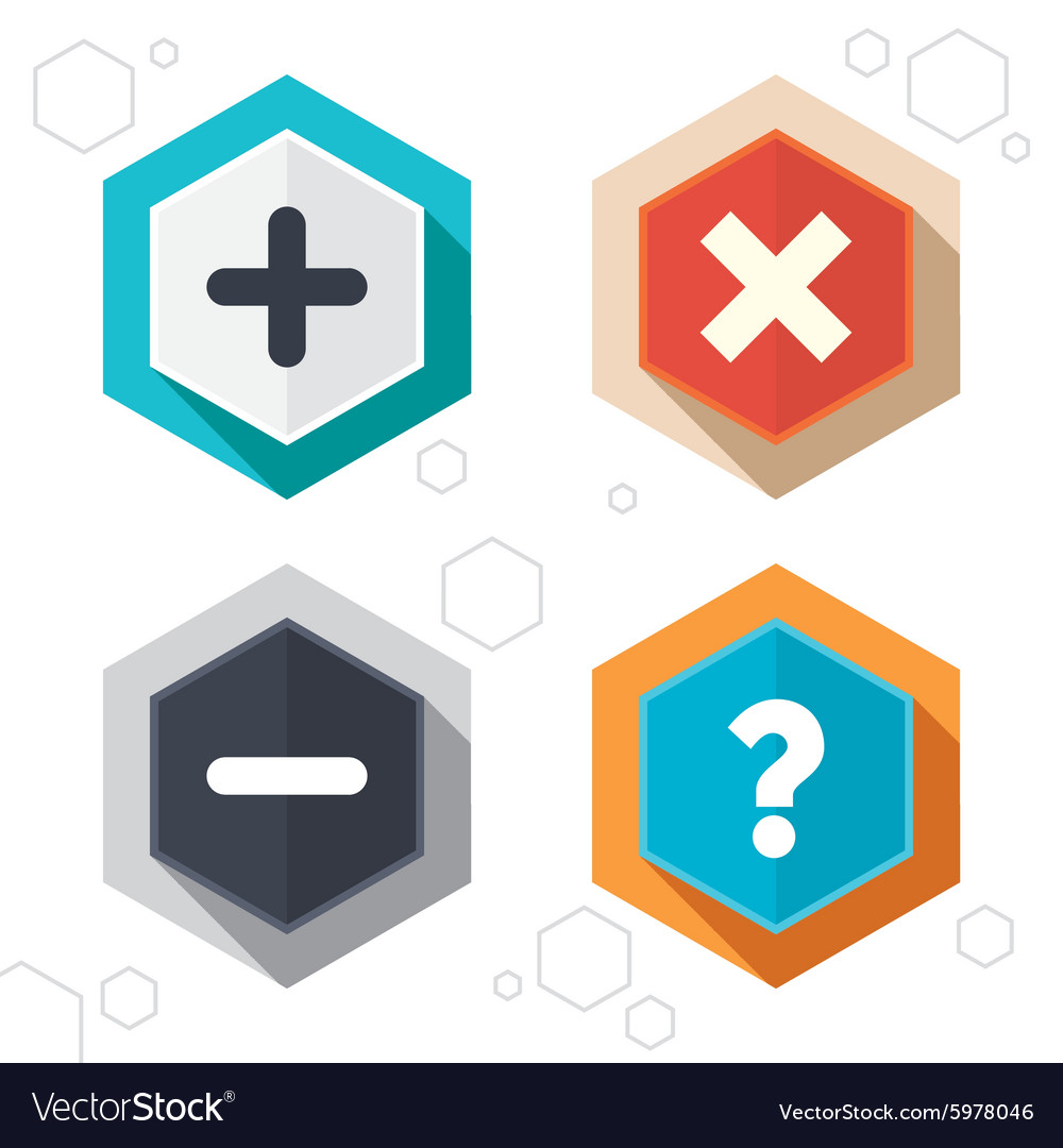 Plus and minus icons question faq symbol