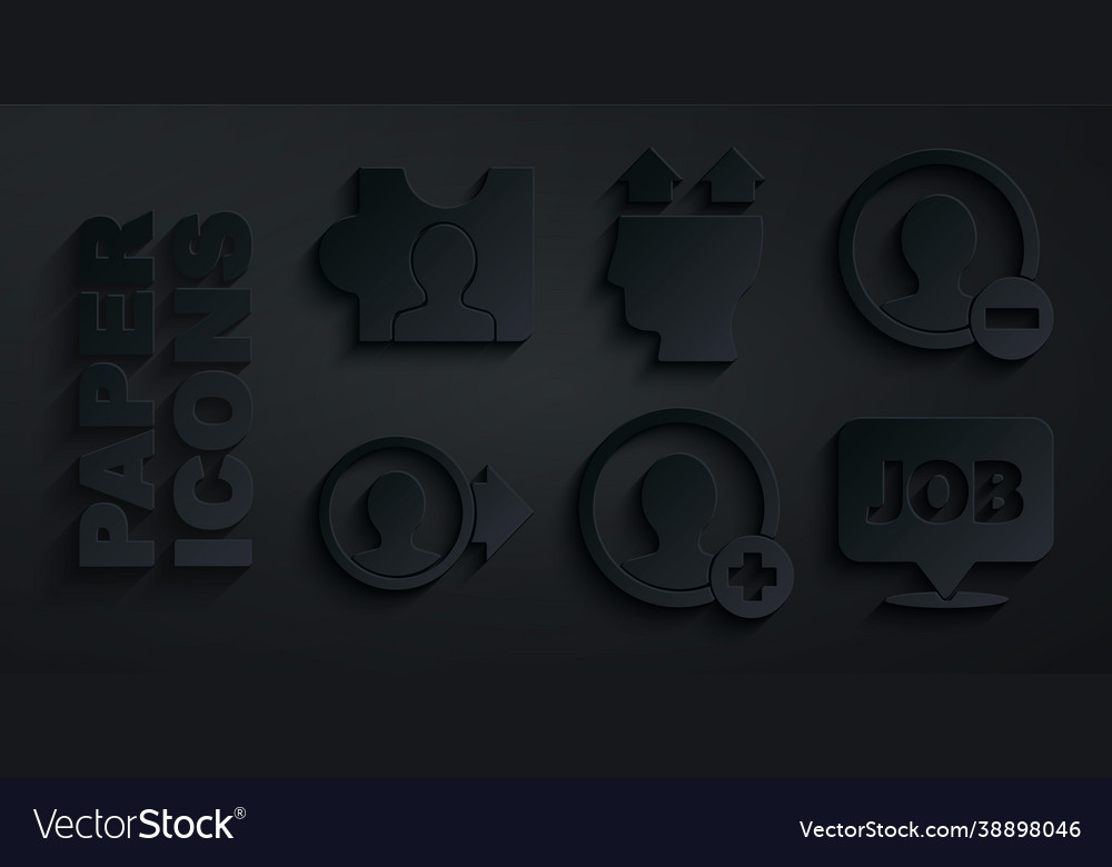 Set create account screen speech bubble with job vector image Set create account screen speech bubble with job