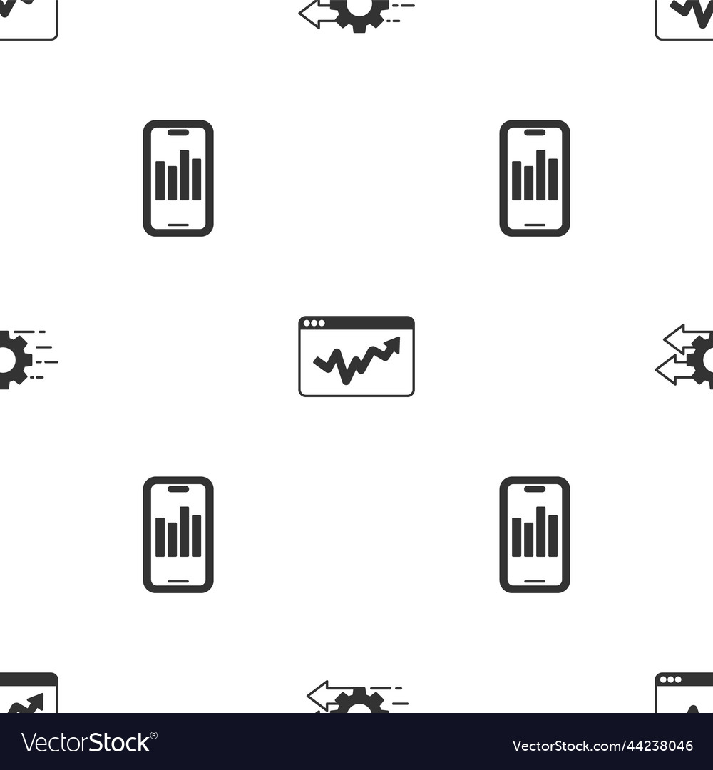 Set time management graph chart infographic vector image Set time management graph chart infographic