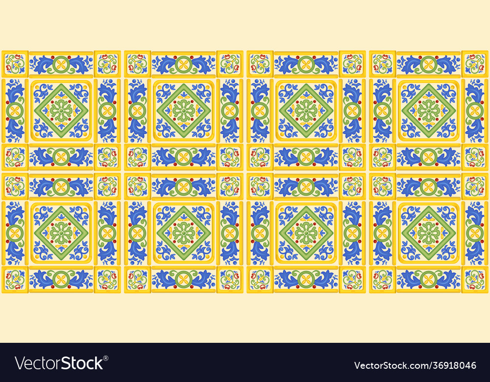 Spanish ornament seamless background pattern