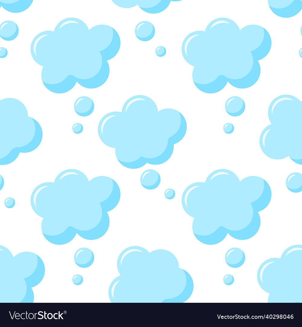 Speech bubble icon seamless pattern background vector image Speech bubble icon seamless pattern background