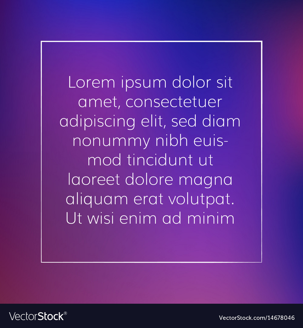 Text place for web social network post mem frame