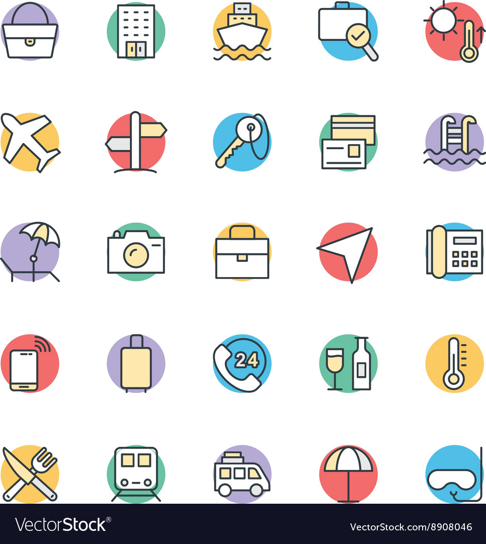 Travel cool icons 1