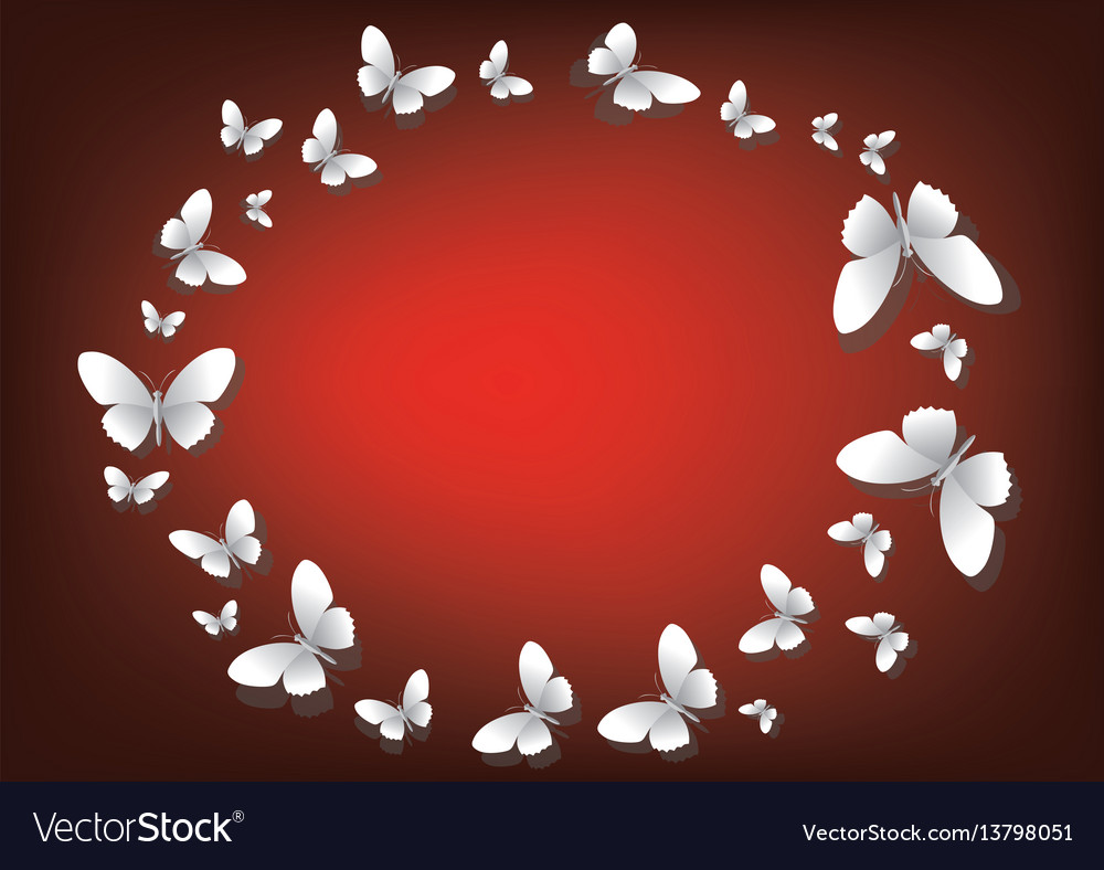 Abstract red background with white paper