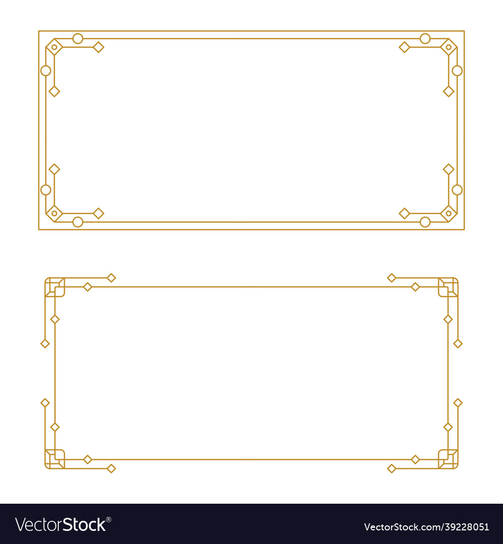 Border design vector image Border design