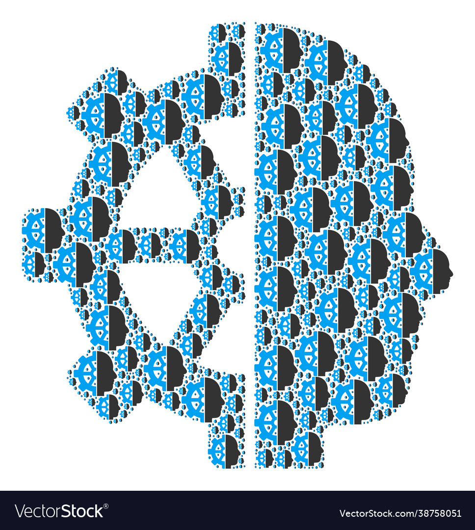 Cyborg gear recursion composition itself icons