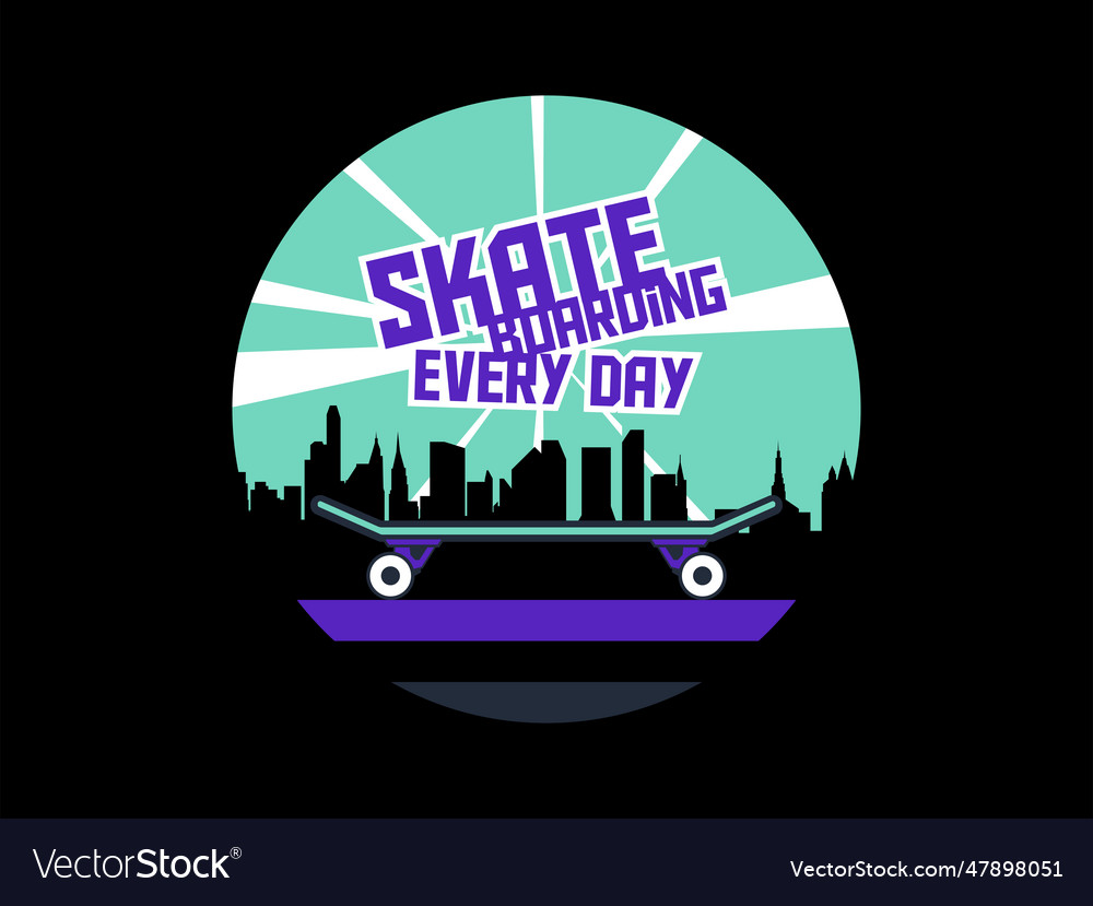 Design tshirt streetwear clothing skateboarding vector image Design tshirt streetwear clothing skateboarding