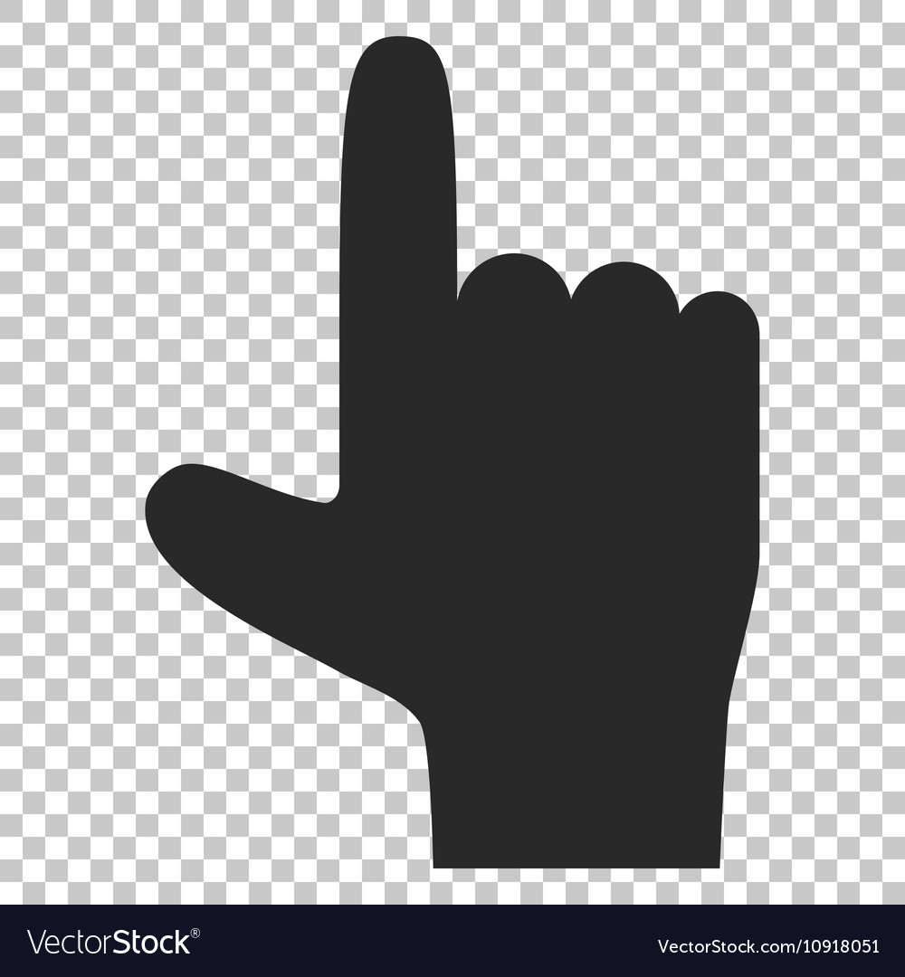 Hand pointer up icon