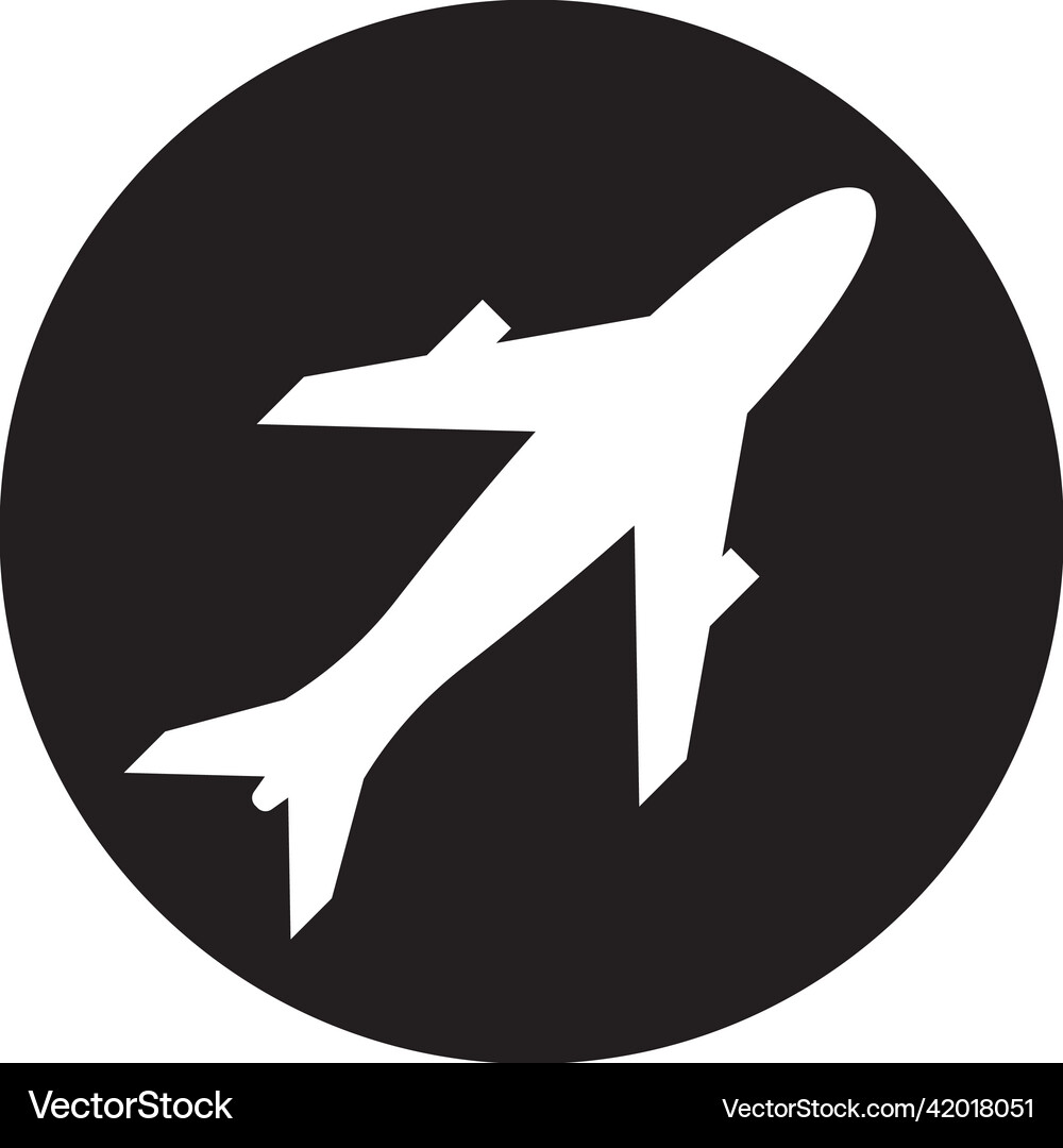 Plane icon Royalty Free Vector Image - VectorStock