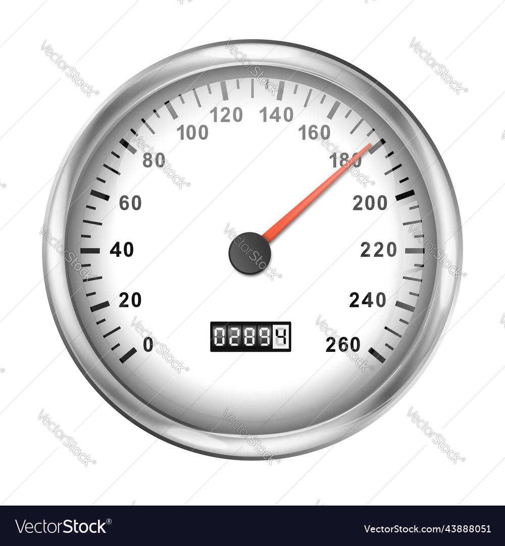 Realistic Glossy Speedometer