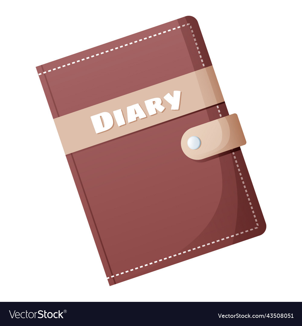 School Diary and Notepad - Isolated Background