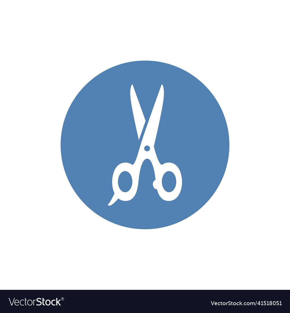 Scissors icon stock flat design style eps10 Vector Image Scissors icon stock flat design style eps10