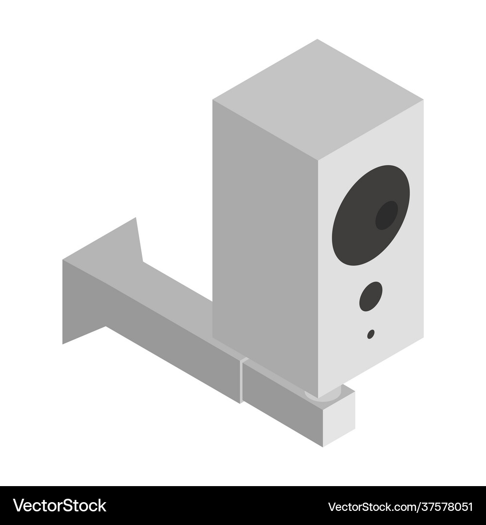 Security camera iconisometric icon Royalty Free Vector Image