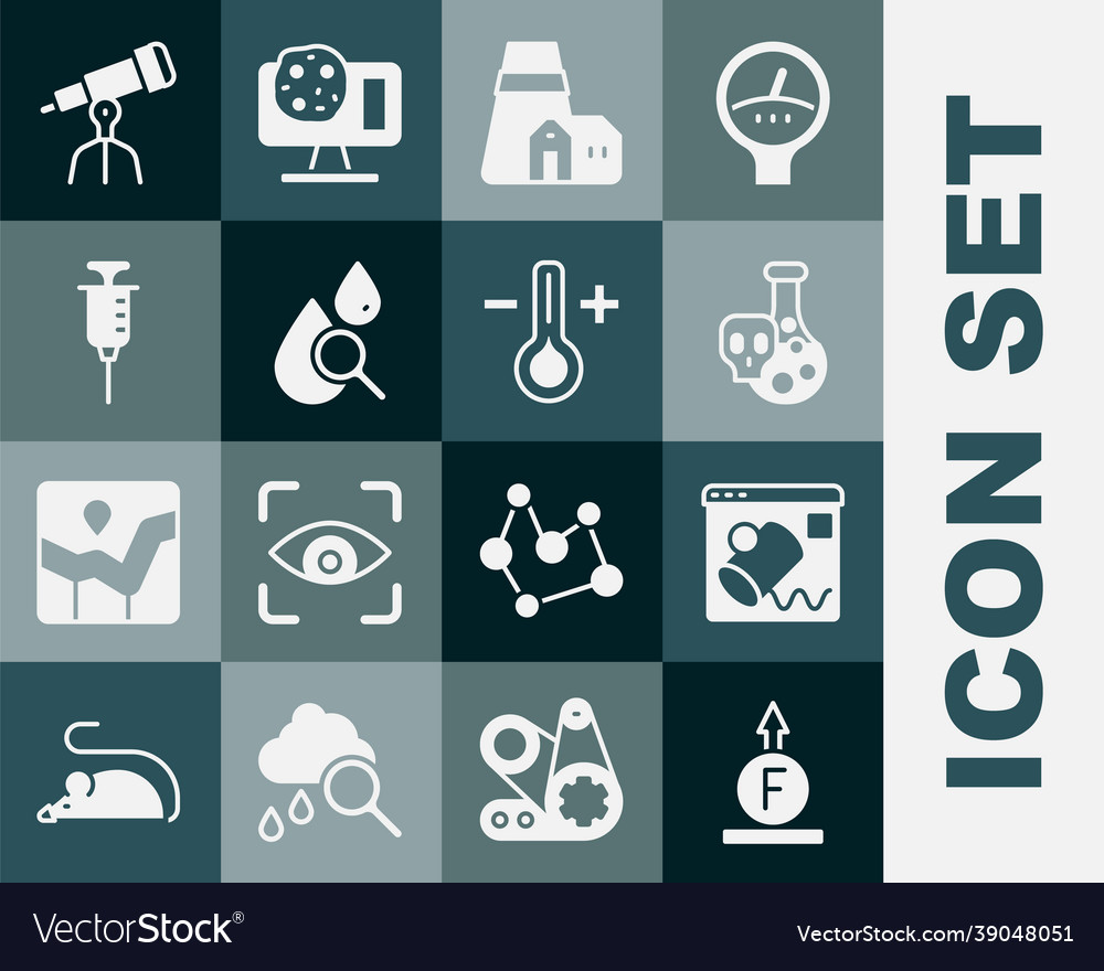 Set force of physic formula data visualisation vector image Set force of physic formula data visualisation