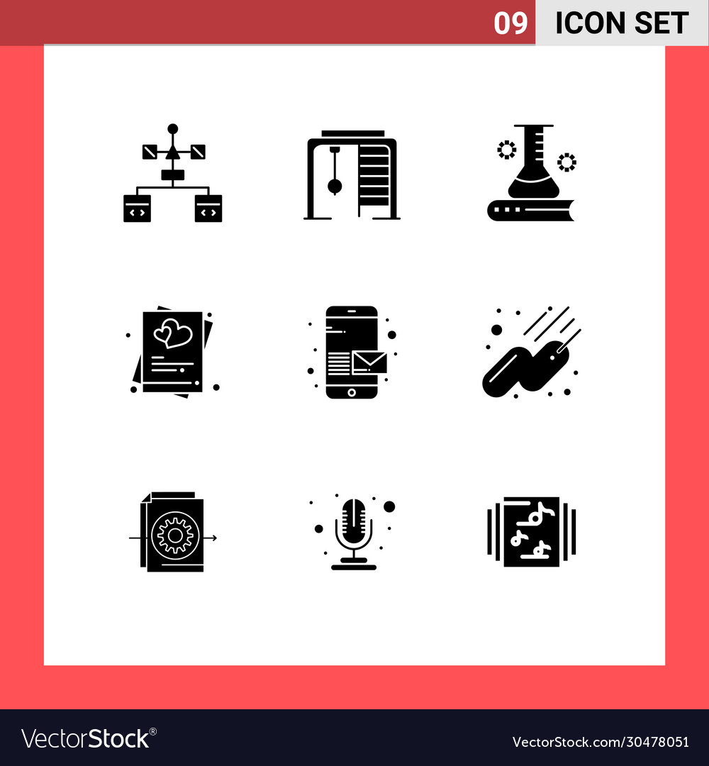 User interface pack 9 basic solid glyphs