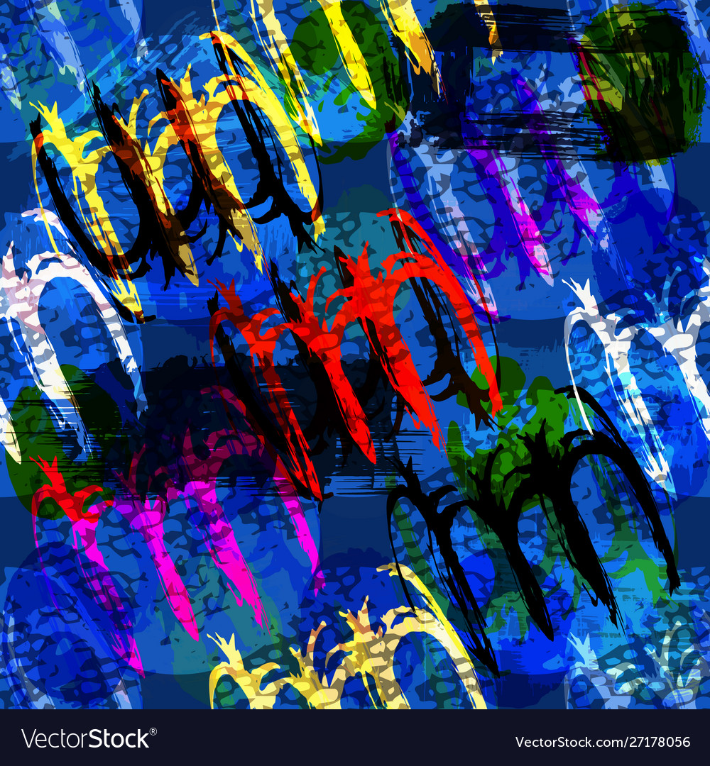 Abstract color pattern in graffiti style quality Vector Image Abstract color pattern in graffiti style quality