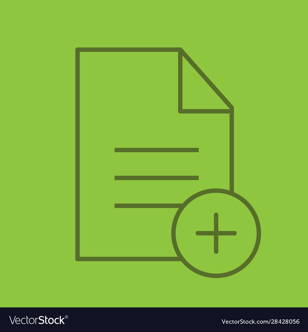 Add new document linear icon