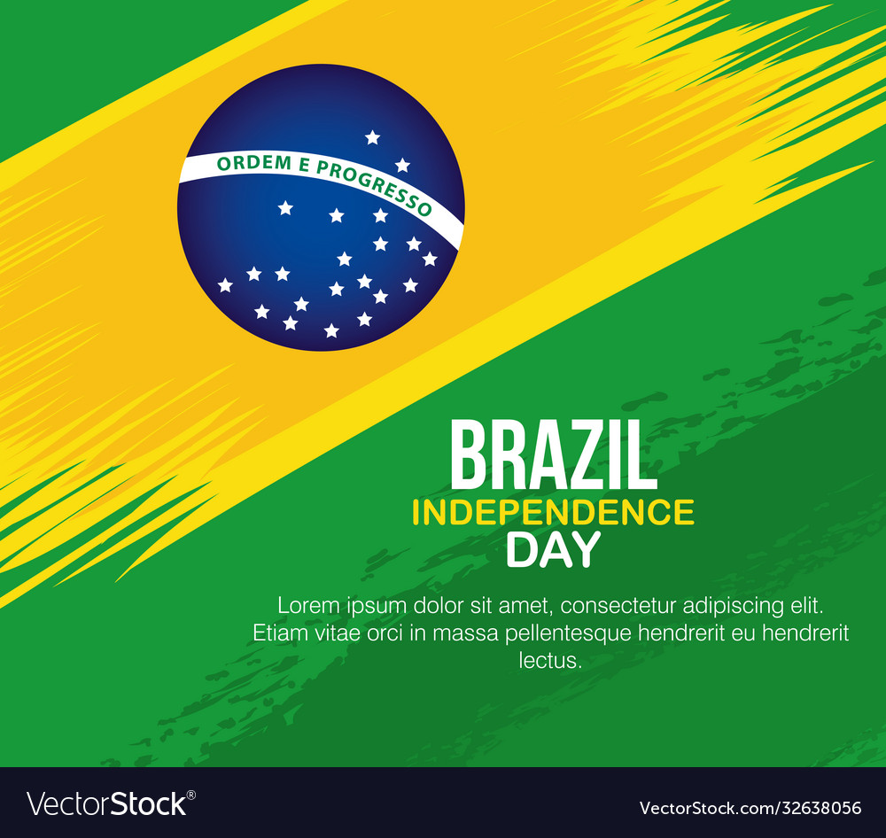 Banner brazil independence celebration