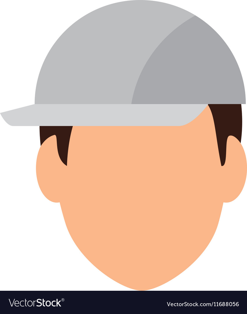 Builder constructor character icon Royalty Free Vector Image