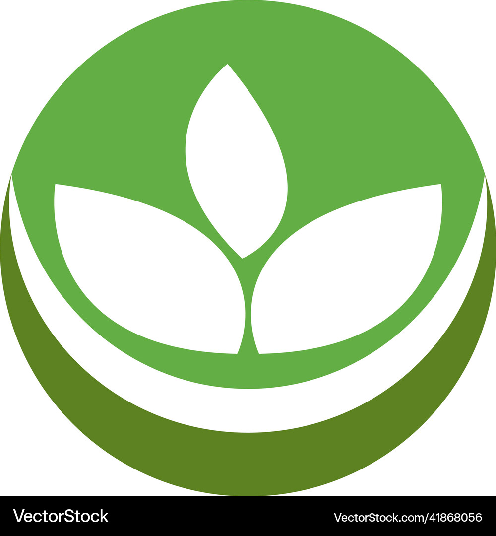 Green leaf logo Royalty Free Vector Image - VectorStock