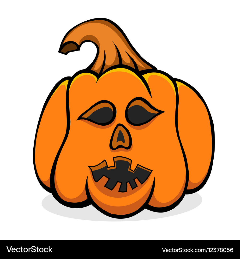 Halloween pumpkin Royalty Free Vector Image - VectorStock