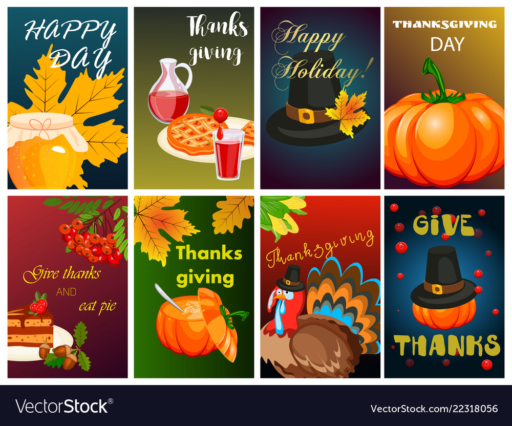 Happy thanksgiving card celebration banner design vector image Happy thanksgiving card celebration banner design
