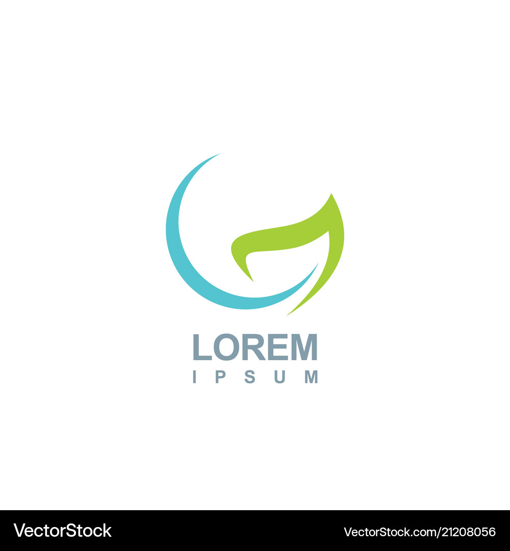 Organic leaf logo Royalty Free Vector Image - VectorStock
