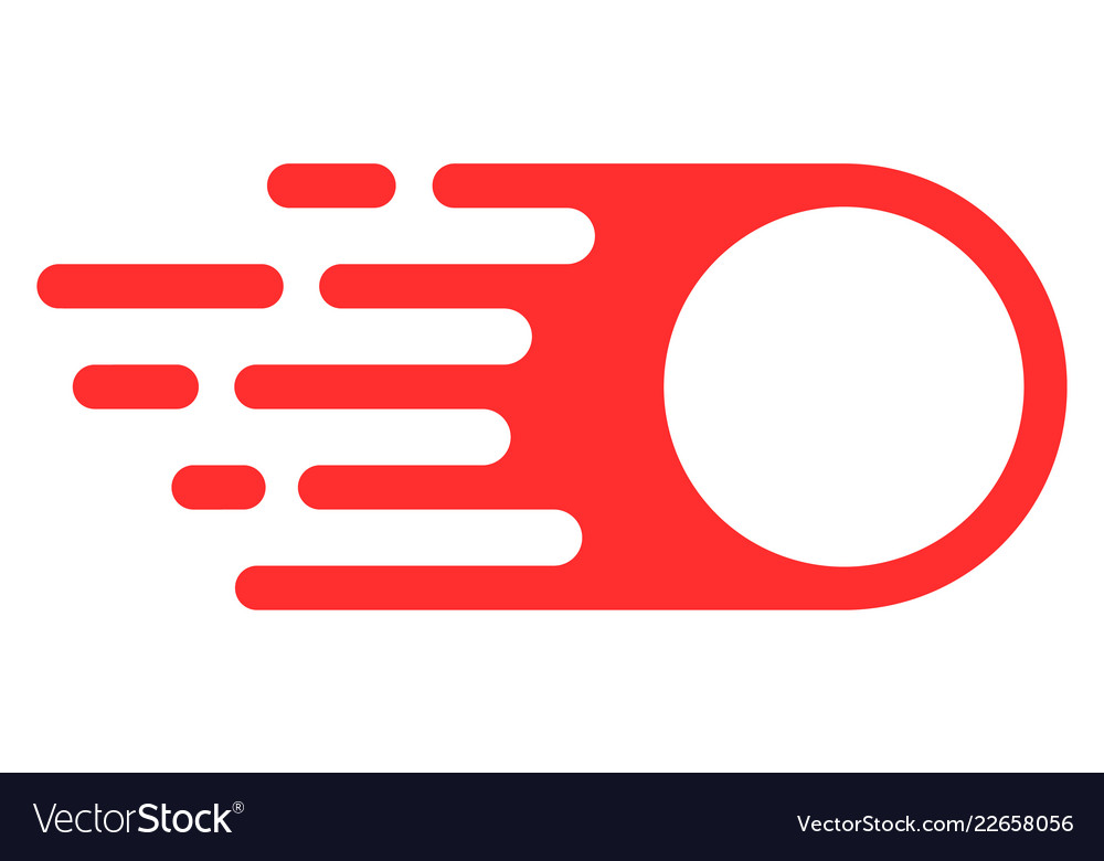 Photon flight with fast motion effect Vector Image Photon flight with fast motion effect