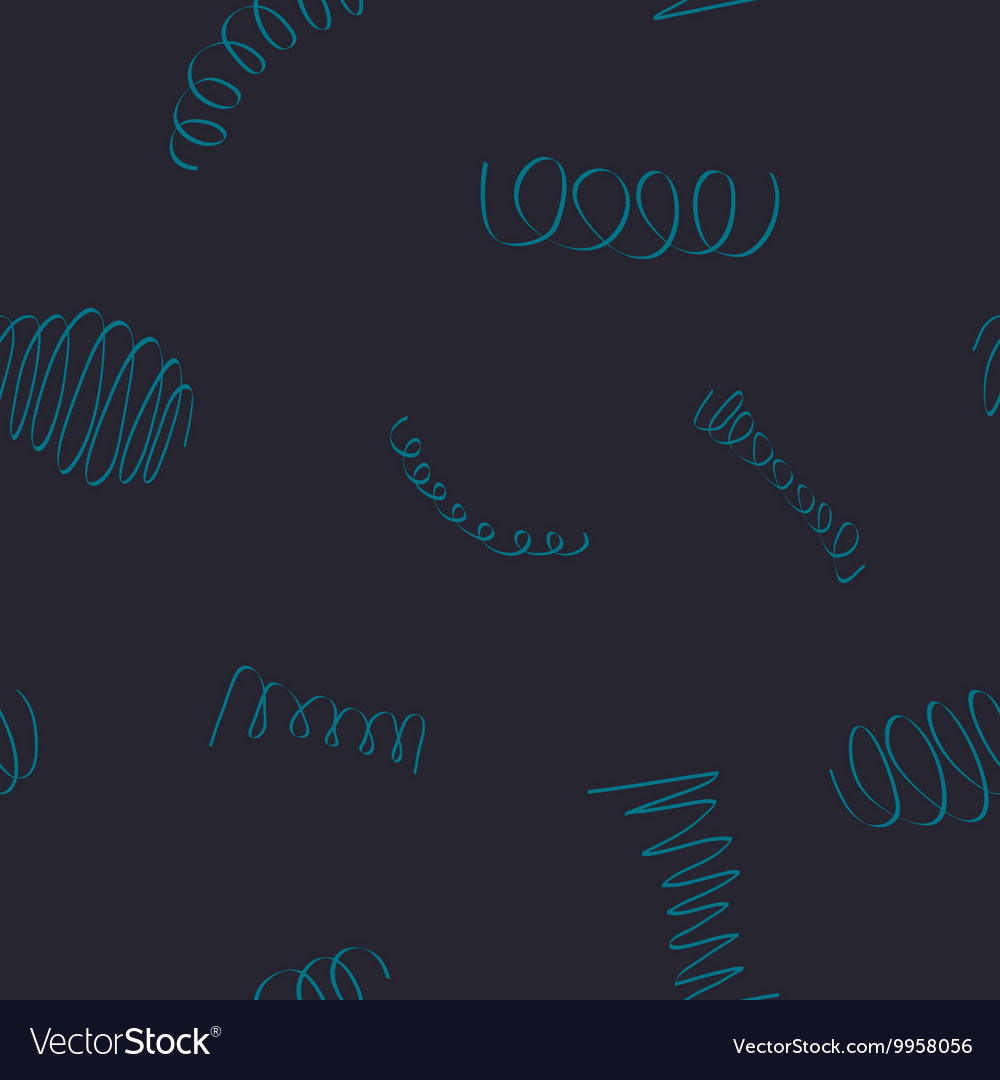 Seamless pattern with springs