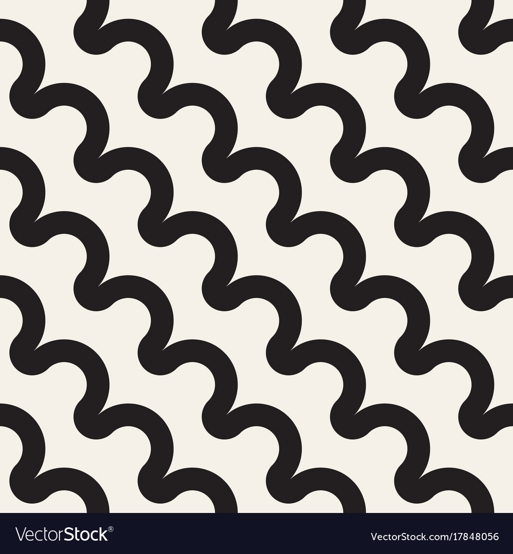 Seamless wavy lines pattern repeating