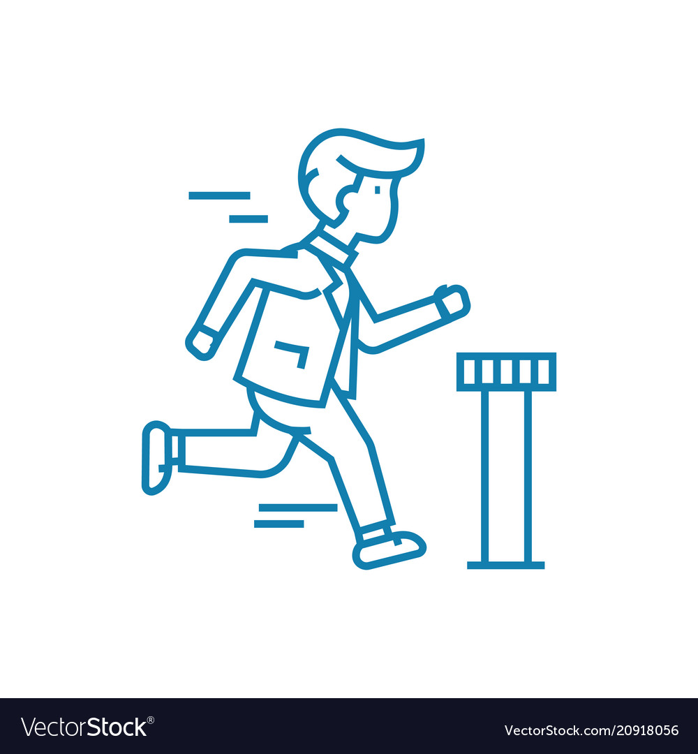 Sense of purpose linear icon concept vector image Sense of purpose linear icon concept