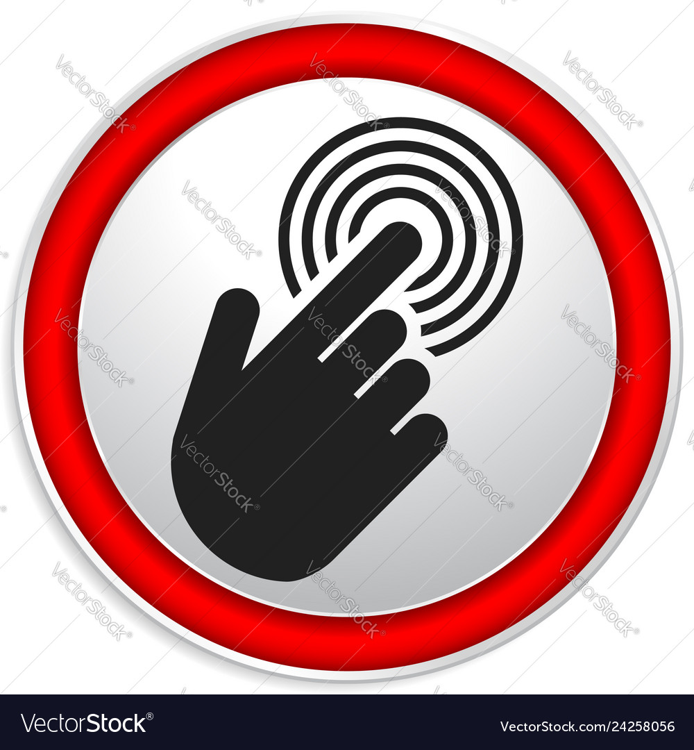 Tapping touchscreen on interface mobile phone icon