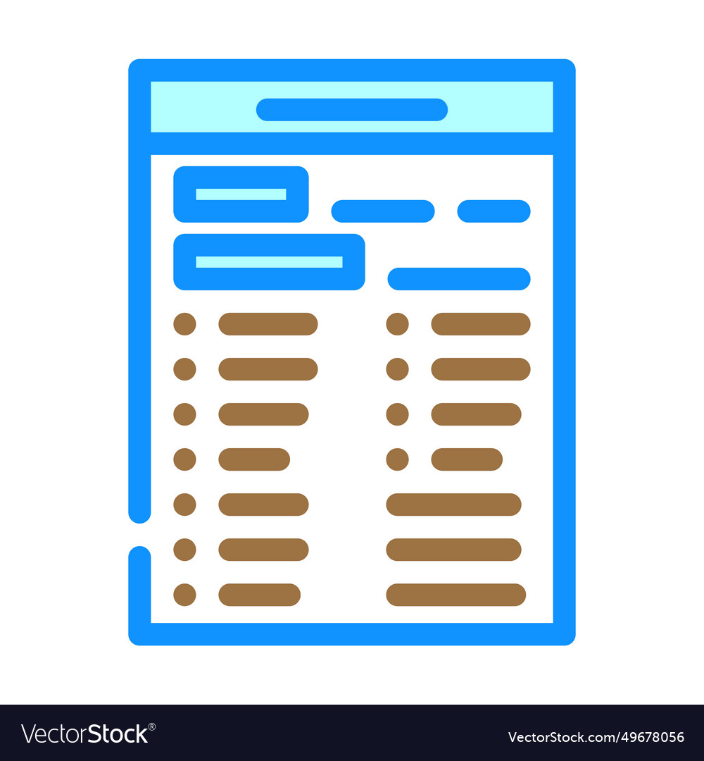 Test list color icon