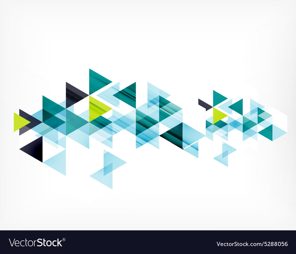 Triangle pattern composition abstract background
