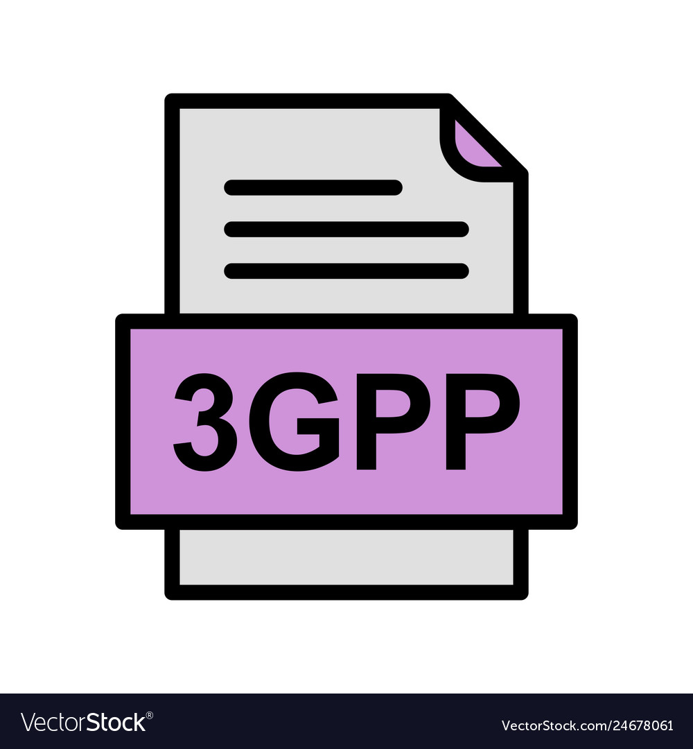 3gpp file document icon