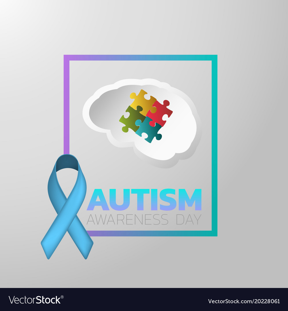 Autism Bewusstsein Tag Ikone Design medizinisches Logo