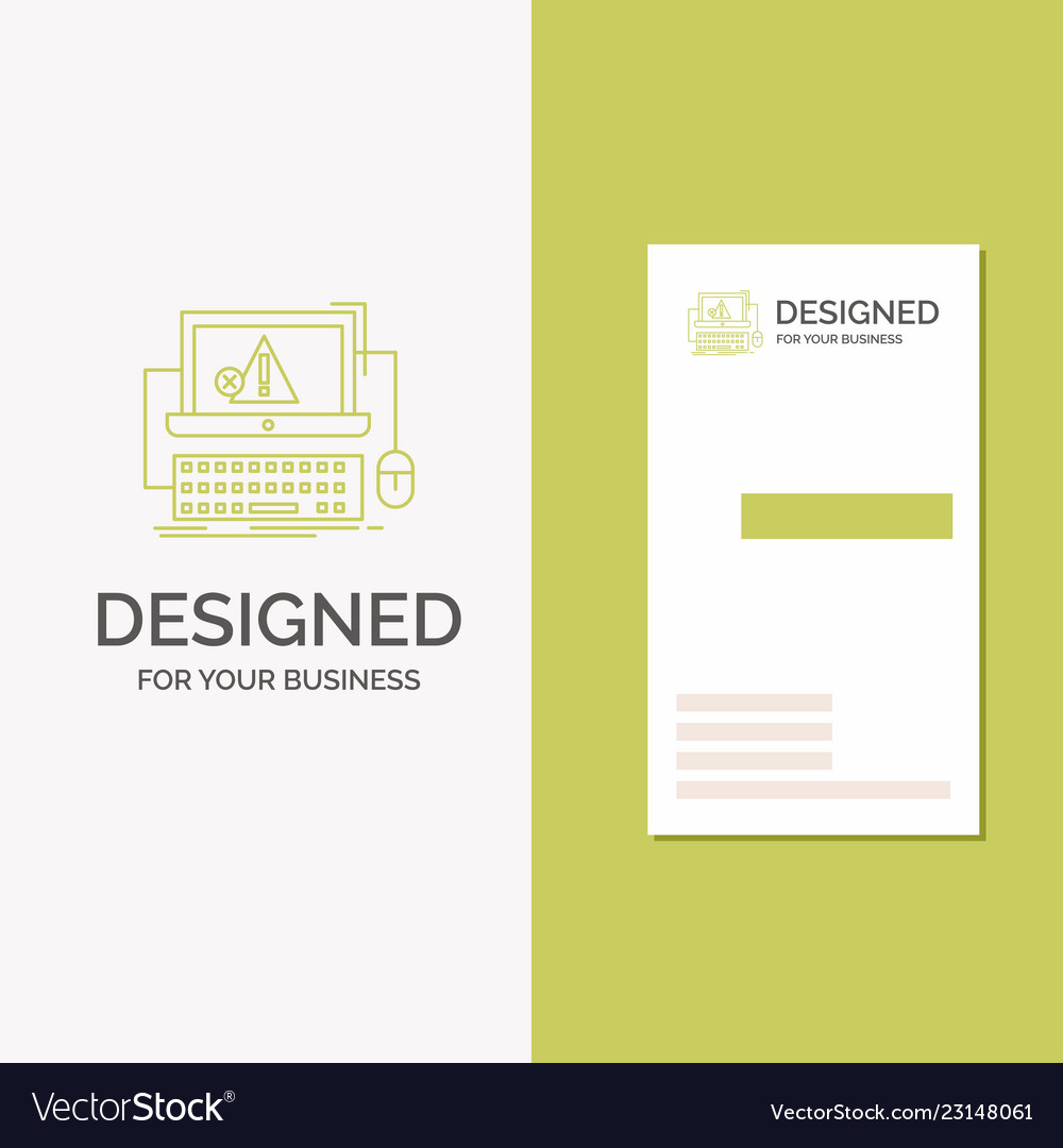 Business logo for computer crash error failure vector image Business logo for computer crash error failure