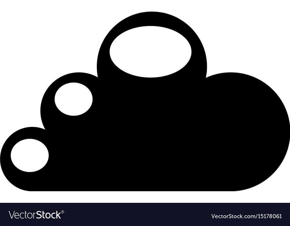 Cloud computing isolated icon